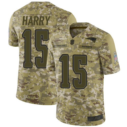 Nike Patriots #15 N'Keal Harry Camo Men's Stitched NFL Limited 2018 Salute To Service Jersey Nike Patriots #15 N'Keal Harry Camo Men's Stitched NFL Limited 2018 Salute To Service Jersey