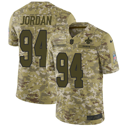 Nike Saints #94 Cameron Jordan Camo Men's Stitched NFL Limited 2018 Salute To Service Jersey Nike Saints #94 Cameron Jordan Camo Men's Stitched NFL Limited 2018 Salute To Service Jersey