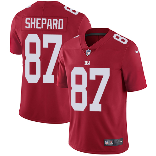 Nike Giants #87 Sterling Shepard Red Alternate Men's Stitched NFL Vapor Untouchable Limited Jersey Nike Giants #87 Sterling Shepard Red Alternate Men's Stitched NFL Vapor Untouchable Limited Jersey