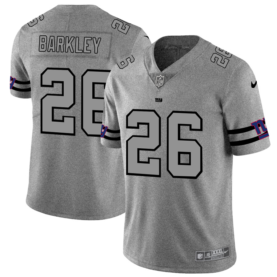 New York Giants #26 Saquon Barkley Men's Nike Gray Gridiron II Vapor Untouchable Limited NFL Jersey New York Giants #26 Saquon Barkley Men's Nike Gray Gridiron II Vapor Untouchable Limited NFL Jersey