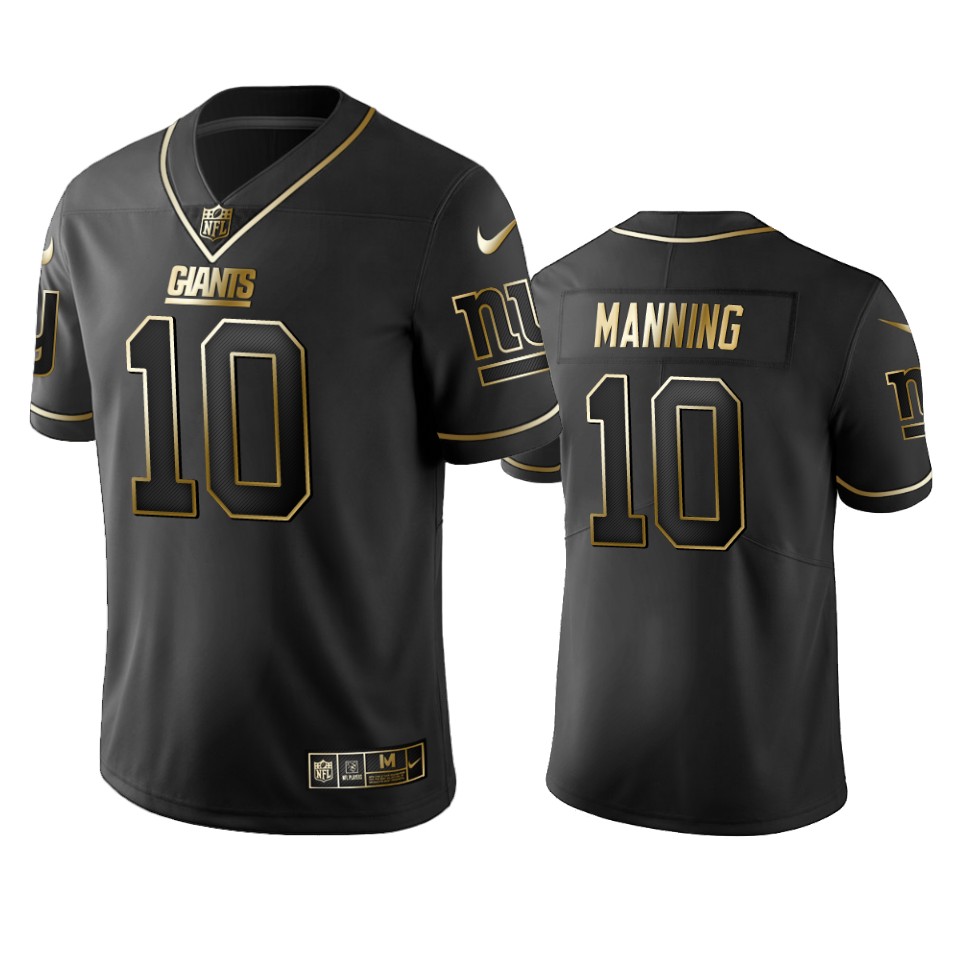 Nike Giants #10 Eli Manning Black Golden Limited Edition Stitched NFL Jersey Nike Giants #10 Eli Manning Black Golden Limited Edition Stitched NFL Jersey