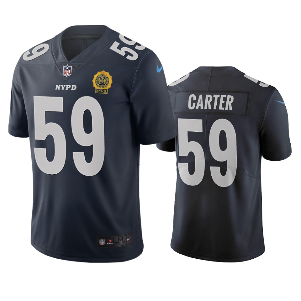 New York Giants #59 Lorenzo Carter Navy Vapor Limited City Edition NFL Jersey New York Giants #59 Lorenzo Carter Navy Vapor Limited City Edition NFL Jersey