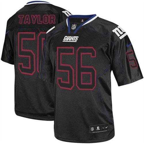 Nike Giants #56 Lawrence Taylor Lights Out Black Men's Stitched NFL Elite Jersey Nike Giants #56 Lawrence Taylor Lights Out Black Men's Stitched NFL Elite Jersey