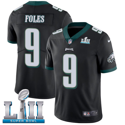 Nike Eagles #9 Nick Foles Black Alternate Super Bowl LII Men's Stitched NFL Vapor Untouchable Limited Jersey Nike Eagles #9 Nick Foles Black Alternate Super Bowl LII Men's Stitched NFL Vapor Untouchable Limited Jersey