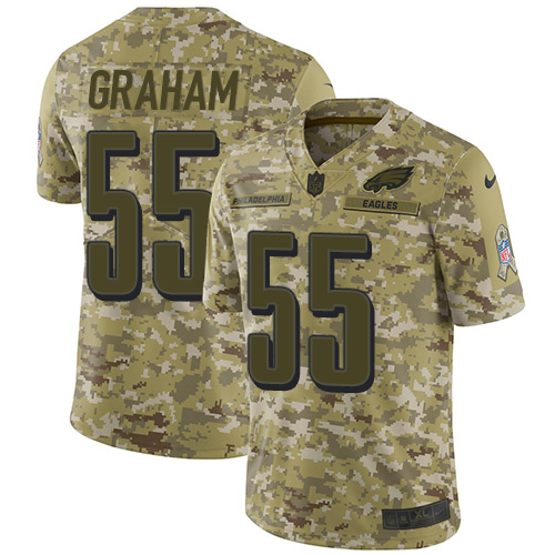 Nike Eagles #55 Brandon Graham Camo Men's Stitched NFL Limited 2018 Salute To Service Jersey Nike Eagles #55 Brandon Graham Camo Men's Stitched NFL Limited 2018 Salute To Service Jersey