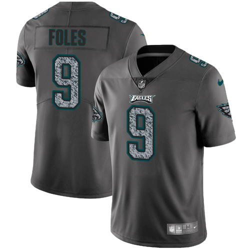 Nike Eagles #9 Nick Foles Gray Static Men's Stitched NFL Vapor Untouchable Limited Jersey Nike Eagles #9 Nick Foles Gray Static Men's Stitched NFL Vapor Untouchable Limited Jersey