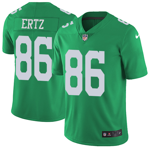 Nike Eagles #86 Zach Ertz Green Men's Stitched NFL Limited Rush Jersey Nike Eagles #86 Zach Ertz Green Men's Stitched NFL Limited Rush Jersey