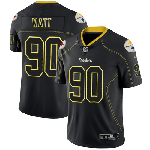 Nike Steelers #90 T. J. Watt Lights Out Black Men's Stitched NFL Limited Rush Jersey Nike Steelers #90 T. J. Watt Lights Out Black Men's Stitched NFL Limited Rush Jersey