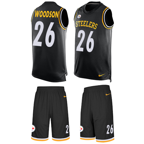 Nike Steelers #26 Rod Woodson Black Team Color Men's Stitched NFL Limited Tank Top Suit Jersey Nike Steelers #26 Rod Woodson Black Team Color Men's Stitched NFL Limited Tank Top Suit Jersey