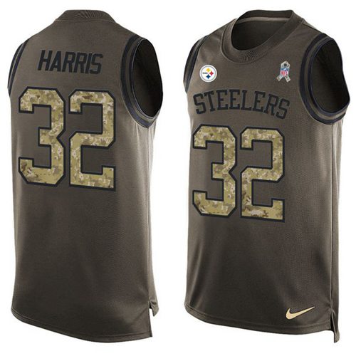 Nike Steelers #32 Franco Harris Green Men's Stitched NFL Limited Salute To Service Tank Top Jersey Nike Steelers #32 Franco Harris Green Men's Stitched NFL Limited Salute To Service Tank Top Jersey