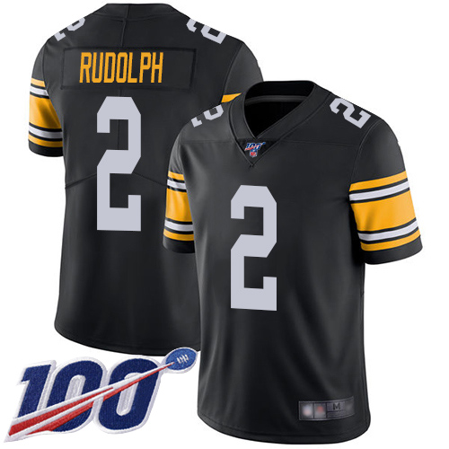 Nike Steelers #2 Mason Rudolph Black Alternate Men's Stitched NFL 100th Season Vapor Limited Jersey Nike Steelers #2 Mason Rudolph Black Alternate Men's Stitched NFL 100th Season Vapor Limited Jersey