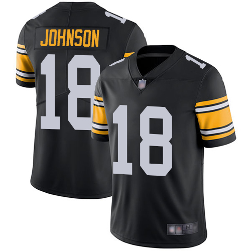 Nike Steelers #18 Diontae Johnson Black Alternate Men's Stitched NFL Vapor Untouchable Limited Jersey Nike Steelers #18 Diontae Johnson Black Alternate Men's Stitched NFL Vapor Untouchable Limited Jersey