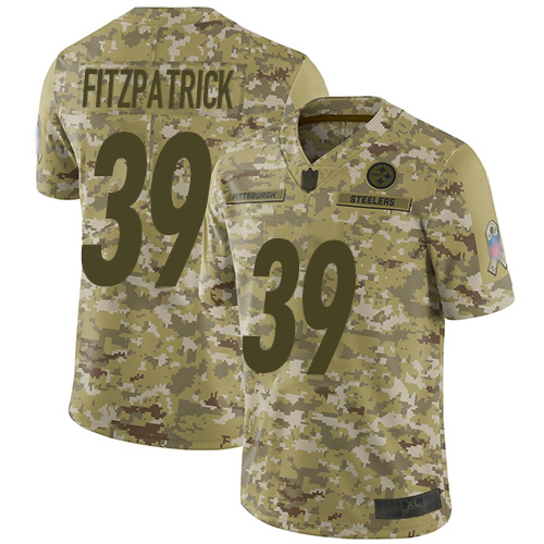 Nike Steelers #39 Minkah Fitzpatrick Camo Men's Stitched NFL Limited 2018 Salute To Service Jersey Nike Steelers #39 Minkah Fitzpatrick Camo Men's Stitched NFL Limited 2018 Salute To Service Jersey
