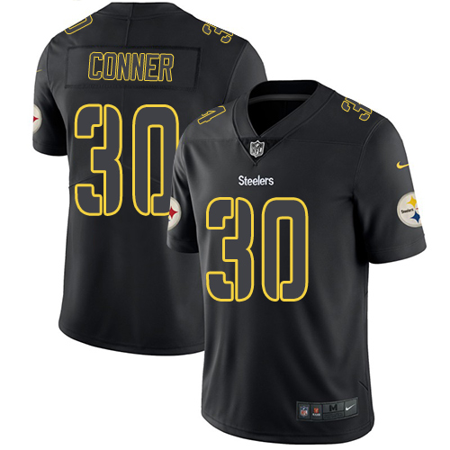 Nike Steelers #30 James Conner Black Men's Stitched NFL Limited Rush Impact Jersey Nike Steelers #30 James Conner Black Men's Stitched NFL Limited Rush Impact Jersey
