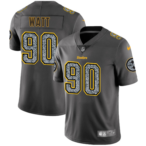 Nike Steelers #90 T. J. Watt Gray Static Men's Stitched NFL Vapor Untouchable Limited Jersey Nike Steelers #90 T. J. Watt Gray Static Men's Stitched NFL Vapor Untouchable Limited Jersey