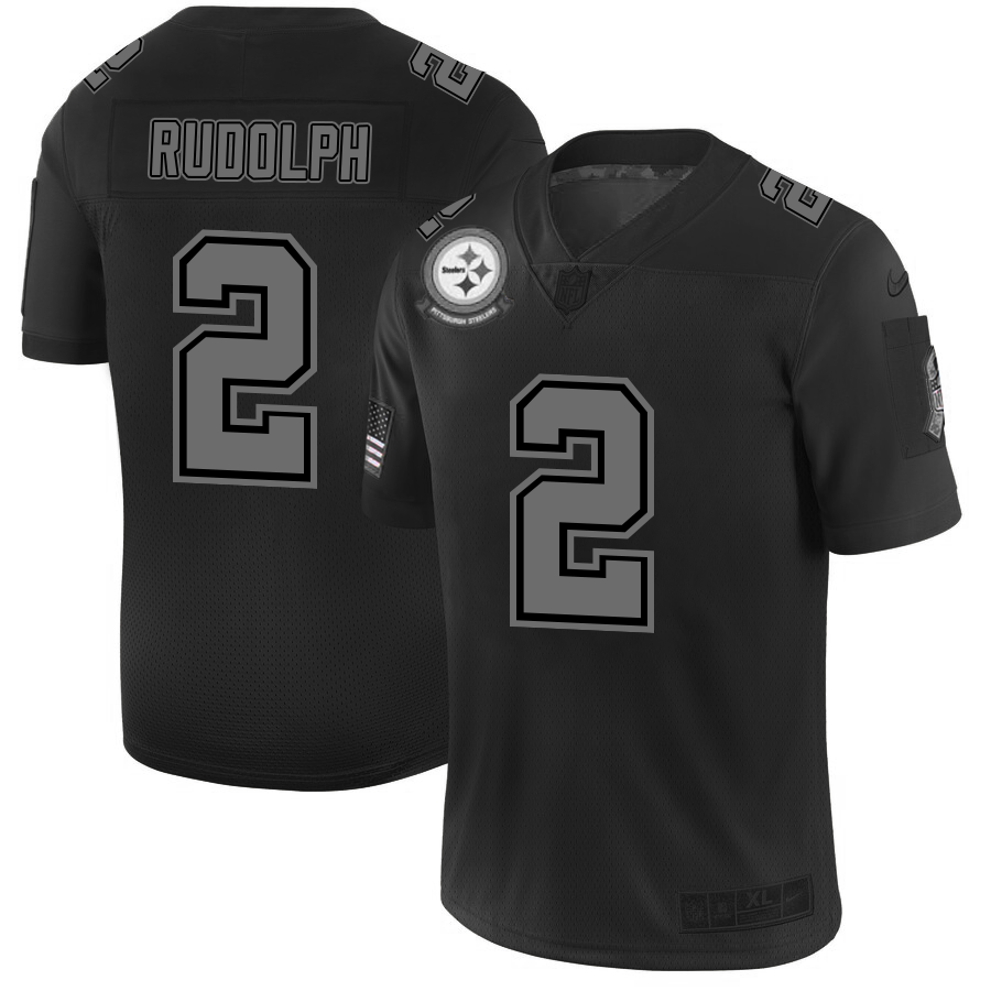 Pittsburgh Steelers #2 Mason Rudolph Men's Nike Black 2019 Salute to Service Limited Stitched NFL Jersey Pittsburgh Steelers #2 Mason Rudolph Men's Nike Black 2019 Salute to Service Limited Stitched NFL Jersey