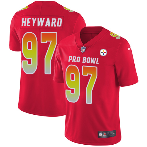 Nike Steelers #97 Cameron Heyward Red Men's Stitched NFL Limited AFC 2018 Pro Bowl Jersey Nike Steelers #97 Cameron Heyward Red Men's Stitched NFL Limited AFC 2018 Pro Bowl Jersey