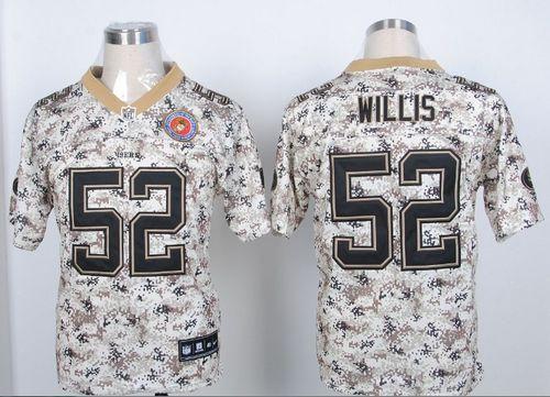 Nike 49ers #52 Patrick Willis Camo USMC Men's Stitched NFL Elite Jersey Nike 49ers #52 Patrick Willis Camo USMC Men's Stitched NFL Elite Jersey