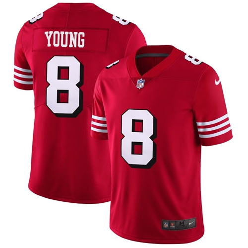 Nike 49ers #8 Steve Young Red Team Color Men's Stitched NFL Vapor Untouchable Limited II Jersey Nike 49ers #8 Steve Young Red Team Color Men's Stitched NFL Vapor Untouchable Limited II Jersey