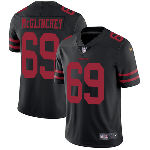 Nike 49ers #69 Mike McGlinchey Black Alternate Men's Stitched NFL Vapor Untouchable Limited Jersey Nike 49ers #69 Mike McGlinchey Black Alternate Men's Stitched NFL Vapor Untouchable Limited Jersey