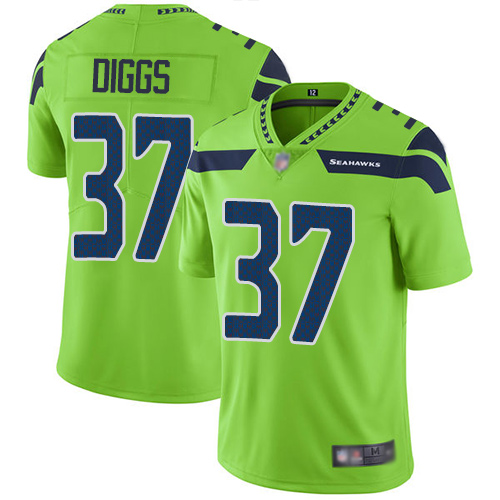 Nike Seahawks #37 Quandre Diggs Green Men's Stitched NFL Limited Rush Jersey Nike Seahawks #37 Quandre Diggs Green Men's Stitched NFL Limited Rush Jersey