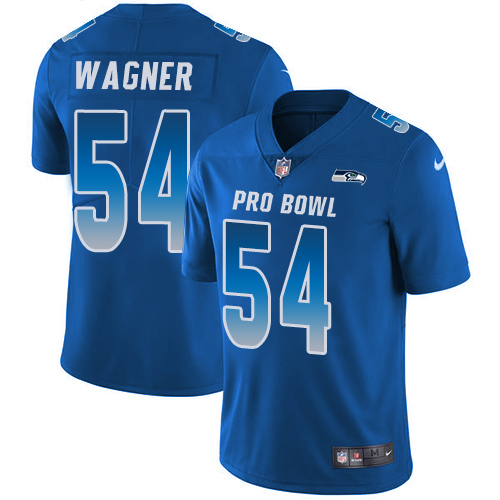 Nike Seahawks #54 Bobby Wagner Royal Men's Stitched NFL Limited NFC 2018 Pro Bowl Jersey Nike Seahawks #54 Bobby Wagner Royal Men's Stitched NFL Limited NFC 2018 Pro Bowl Jersey