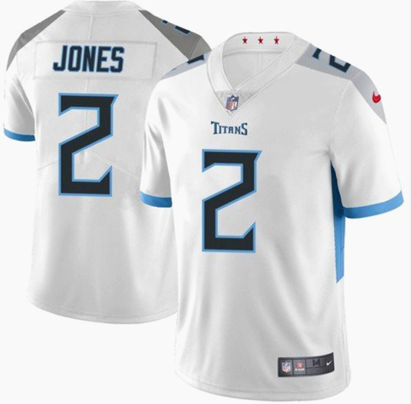 Men's Tennessee Titans #2 Julio Jones White Vapor Untouchable NFL Stitched Jersey Men's Tennessee Titans #2 Julio Jones White Vapor Untouchable NFL Stitched Jersey