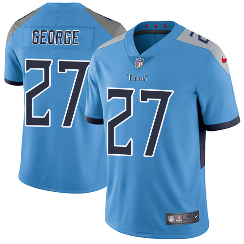 Nike Titans #27 Eddie George Light Blue Alternate Men's Stitched NFL Vapor Untouchable Limited Jersey Nike Titans #27 Eddie George Light Blue Alternate Men's Stitched NFL Vapor Untouchable Limited Jersey