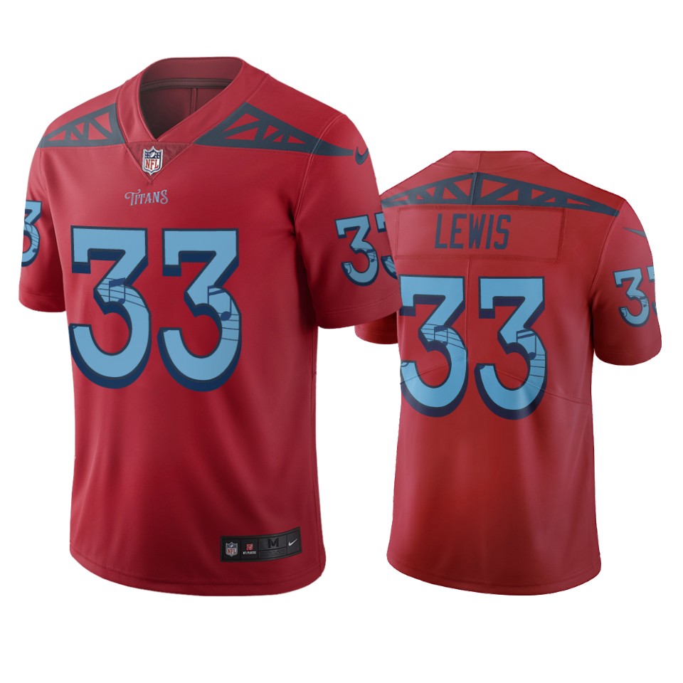 Tennessee Titans #33 Dion Lewis Red Vapor Limited City Edition NFL Jersey Tennessee Titans #33 Dion Lewis Red Vapor Limited City Edition NFL Jersey
