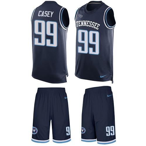 Nike Titans #99 Jurrell Casey Navy Blue Team Color Men's Stitched NFL Limited Tank Top Suit Jersey Nike Titans #99 Jurrell Casey Navy Blue Team Color Men's Stitched NFL Limited Tank Top Suit Jersey