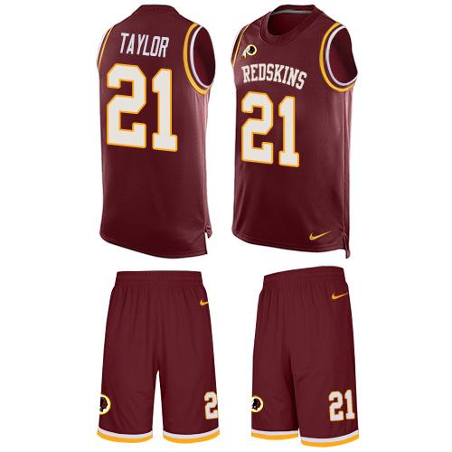 Nike Redskins #21 Sean Taylor Burgundy Red Team Color Men's Stitched NFL Limited Tank Top Suit Jersey Nike Redskins #21 Sean Taylor Burgundy Red Team Color Men's Stitched NFL Limited Tank Top Suit Jersey