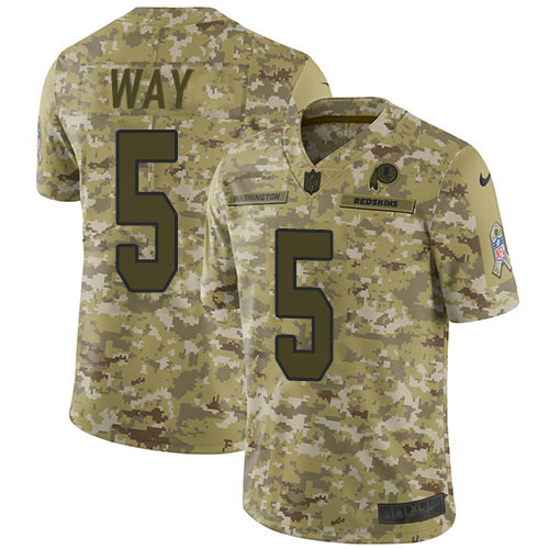 Nike Redskins #5 Tress Way Camo Men's Stitched NFL Limited 2018 Salute To Service Jersey Nike Redskins #5 Tress Way Camo Men's Stitched NFL Limited 2018 Salute To Service Jersey