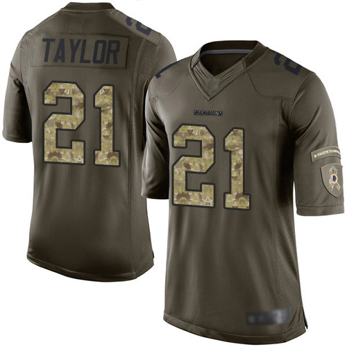 Nike Redskins #21 Sean Taylor Green Men's Stitched NFL Limited 2015 Salute To Service Jersey Nike Redskins #21 Sean Taylor Green Men's Stitched NFL Limited 2015 Salute To Service Jersey