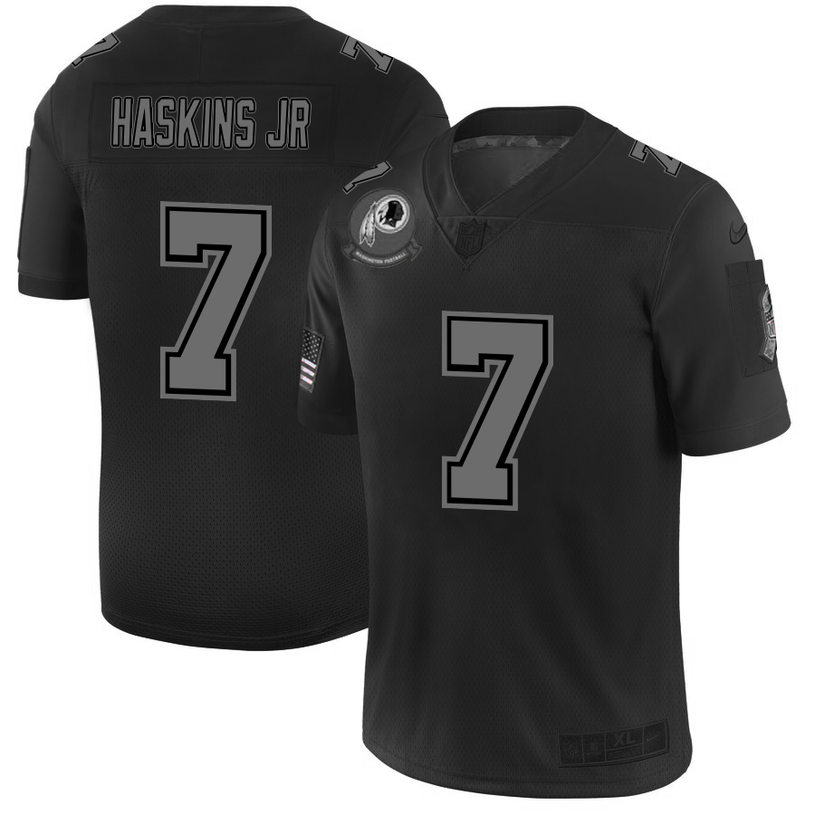 Washington Redskins #7 Dwayne Haskins Jr Men's Nike Black 2019 Salute to Service Limited Stitched NFL Jersey Washington Redskins #7 Dwayne Haskins Jr Men's Nike Black 2019 Salute to Service Limited Stitched NFL Jersey
