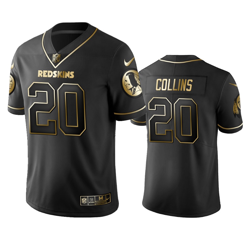 Redskins #20 Landon Collins Men's Stitched NFL Vapor Untouchable Limited Black Golden Jersey Redskins #20 Landon Collins Men's Stitched NFL Vapor Untouchable Limited Black Golden Jersey
