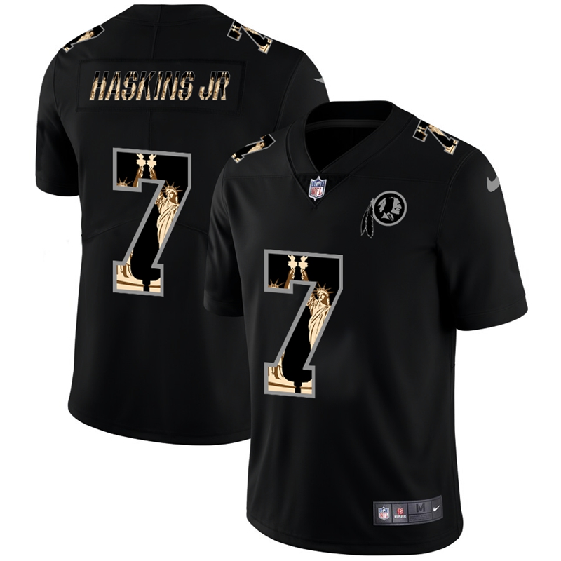 Washington Redskins #7 Dwayne Haskins Jr Carbon Black Vapor Statue Of Liberty Limited NFL Jersey Washington Redskins #7 Dwayne Haskins Jr Carbon Black Vapor Statue Of Liberty Limited NFL Jersey