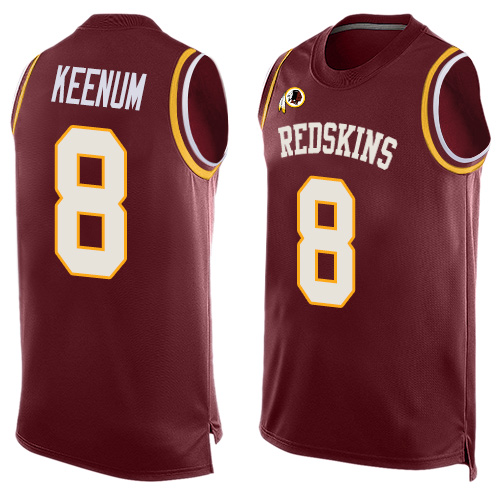 Nike Redskins #8 Case Keenum Burgundy Red Team Color Men's Stitched NFL Limited Tank Top Jersey Nike Redskins #8 Case Keenum Burgundy Red Team Color Men's Stitched NFL Limited Tank Top Jersey