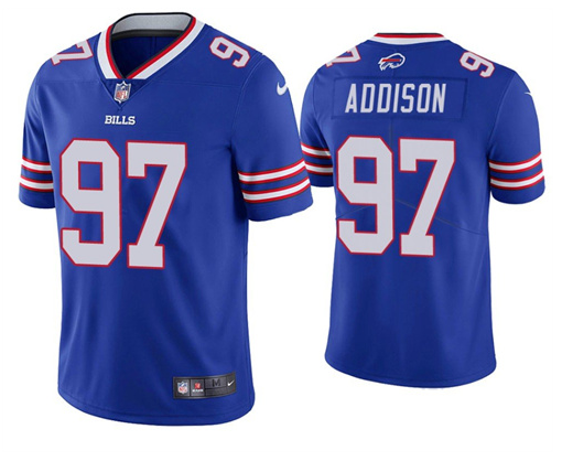 Men's Buffalo Bills #97 Mario Addison Blue Vapor Untouchable Limited Stitched Jersey Men's Buffalo Bills #97 Mario Addison Blue Vapor Untouchable Limited Stitched Jersey
