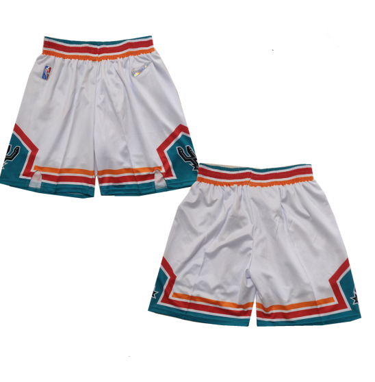 Men's San Antonio Spurs White Shorts (Run Small) Men's San Antonio Spurs White Shorts (Run Small)