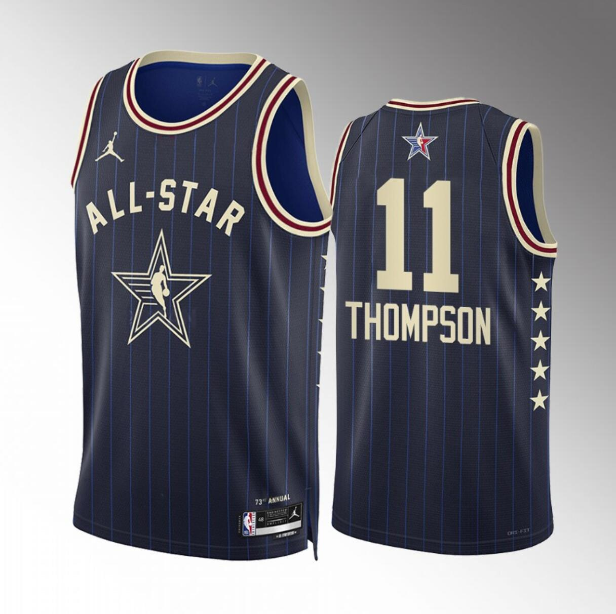 Men's 2024 All-Star #11 Klay Thompson Stitched Navy Basketball Jersey Men's 2024 All-Star #11 Klay Thompson Stitched Navy Basketball Jersey