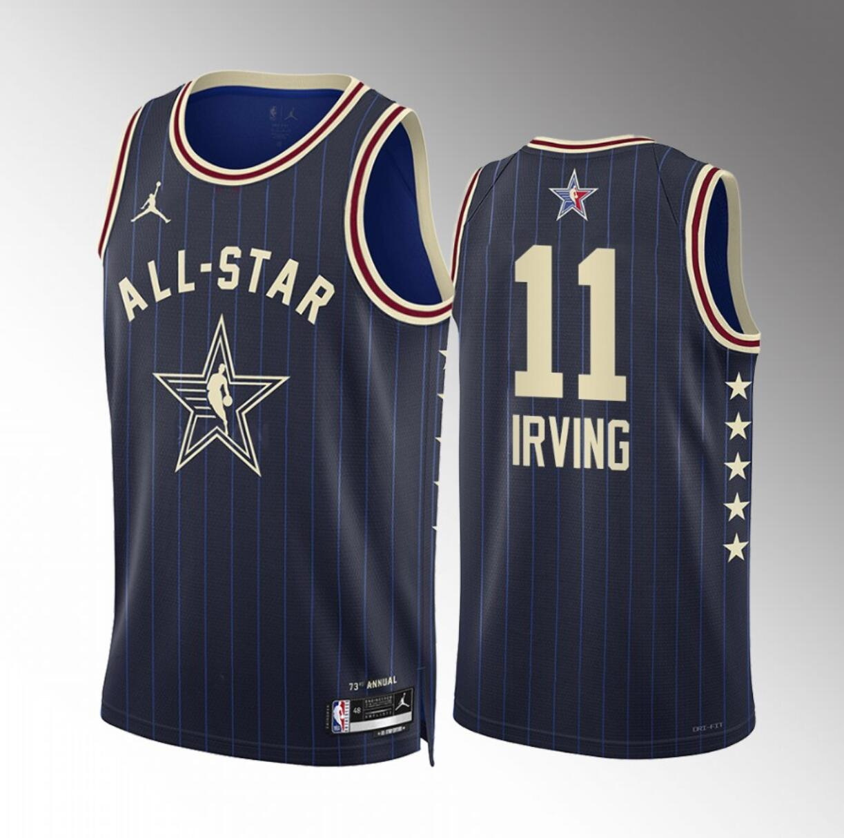 Men's 2024 All-Star #11 Kyrie Irving Navy Stitched Basketball Jersey Men's 2024 All-Star #11 Kyrie Irving Navy Stitched Basketball Jersey