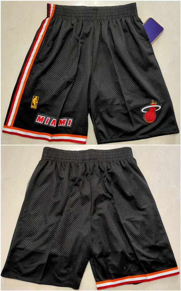 Men's Miami Heat Black Shorts (Run Small) Men's Miami Heat Black Shorts (Run Small)