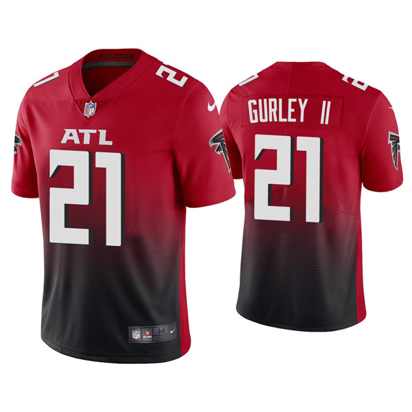 Men's Atlanta Falcons #21 Todd Gurley II 2020 Red 2nd Alternate Vapor Limited NFL Stitched Jersey Men's Atlanta Falcons #21 Todd Gurley II 2020 Red 2nd Alternate Vapor Limited NFL Stitched Jersey