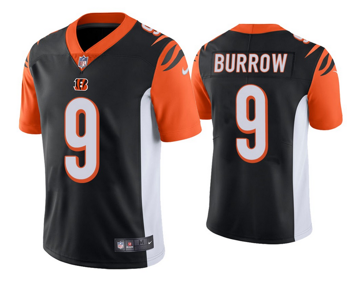 Men's Cincinnati Bengals #9 Joe Burrow 2020 Black Vapor Untouchable Limited Stitched NFL Jersey Men's Cincinnati Bengals #9 Joe Burrow 2020 Black Vapor Untouchable Limited Stitched NFL Jersey