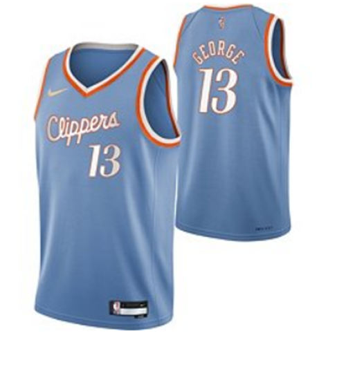 Men's Los Angeles Clippers #13 Paul George 2022 Mixtape City Edition Swingman Jersey