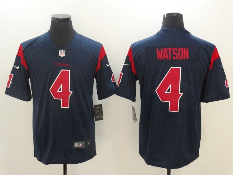 Men's Houston Texans #4 Deshaun Watson Navy Vapor Untouchable Color Rush Limited Stitched NFL Jersey Men's Houston Texans #4 Deshaun Watson Navy Vapor Untouchable Color Rush Limited Stitched NFL Jersey