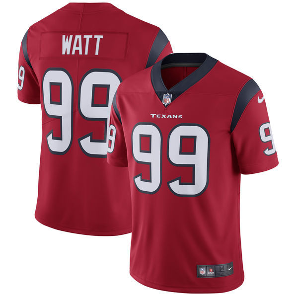Men's Houston Texans #99 J.J. Watt Red Vapor Untouchable Limited Stitched NFL Jersey Men's Houston Texans #99 J.J. Watt Red Vapor Untouchable Limited Stitched NFL Jersey