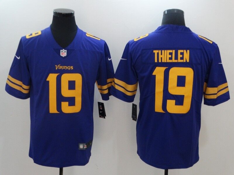Men's Nike Minnesota Vikings #19 Adam Thielen Purple Vapor Untouchable Limited Stitched NFL Jersey Men's Nike Minnesota Vikings #19 Adam Thielen Purple Vapor Untouchable Limited Stitched NFL Jersey