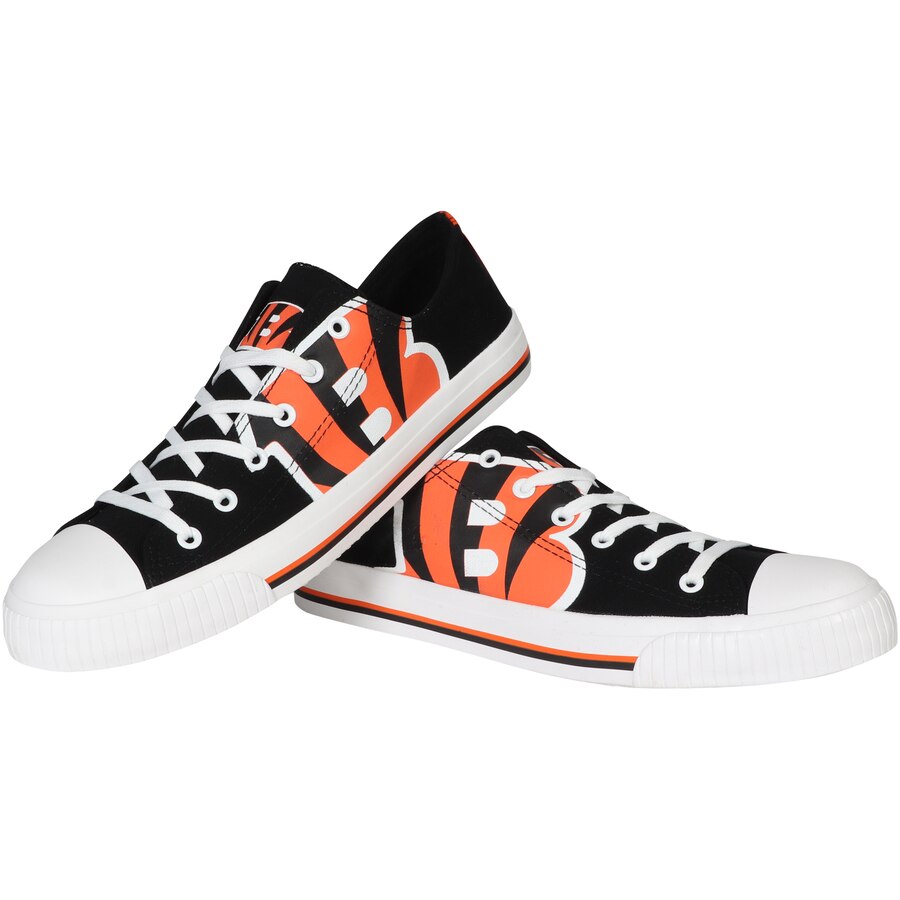 Women's Cincinnati Bengals Repeat Print Low Top Sneakers 003 Women's Cincinnati Bengals Repeat Print Low Top Sneakers 003