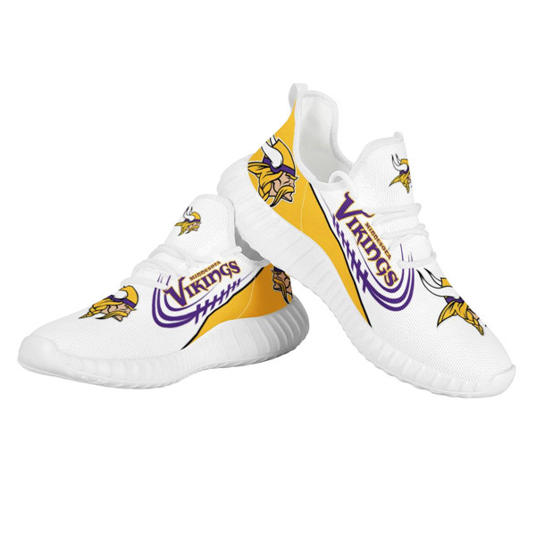 Men's Minnesota Vikings Mesh Knit Sneakers/Shoes 005